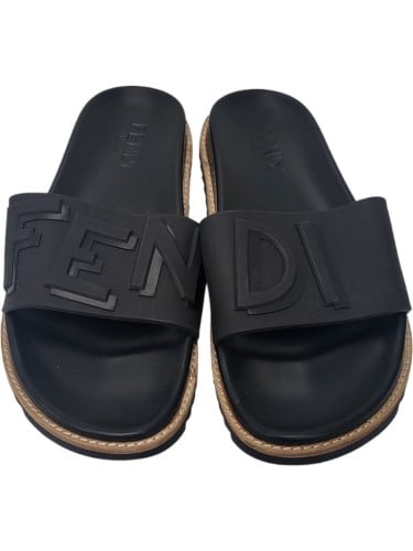 Fendi rubber online slides