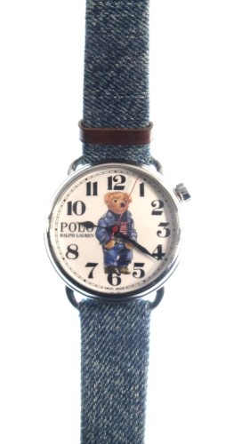 Ralph Lauren The Polo Bear Watch Mens Wanm07054 Style Id Rl200-1 Denim Flag  Polo Bear Watch 42mm | 017000140245 | Cash Converters