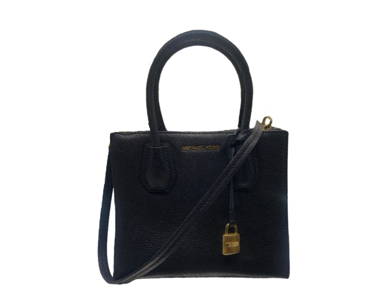 Michael Kors Michael Kors Mercer Mk Md Messenger Bag Blue Admiral Leather Padlock Black 017000152843 Cash Converters