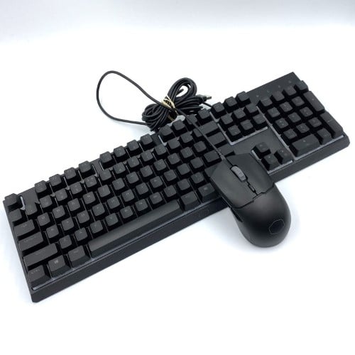 Coolmaster Rgb Gaming Keyboard Mouse Combo Ms 110 Kkmf1 Us Black