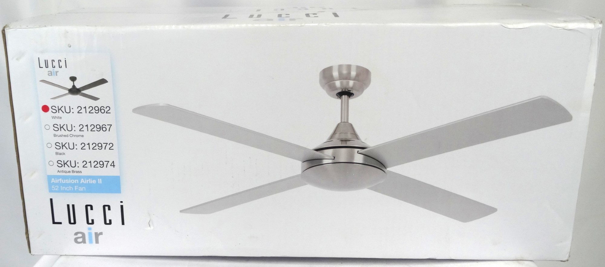 Lucci Air White Ceiling Fan