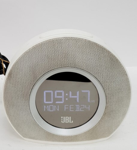 jbl horizon clock radio white