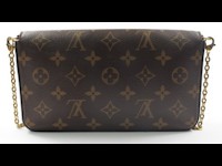 Louis Vuitton Félicie Pochette M61276 Chain Wallet Crossbody Brown