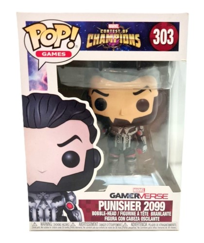 Funko Pop! Marvel Contest Of Champions: Punisher 2099 Bobble-Head Pop ...