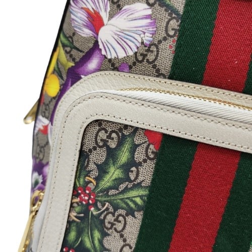 Ophidia floral gg supreme canvas online pouch