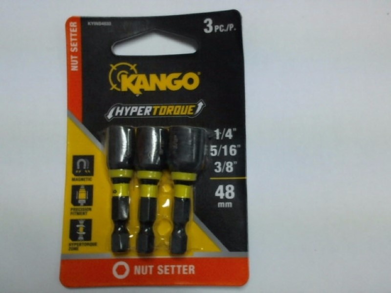 Kango Hypertorque Nut Setter 3 PC 1/4, 5/16, 3/8 48mm Yellow ...