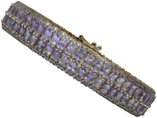 Tanzanite deals bracelet gold