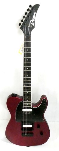 dean red electric guitar