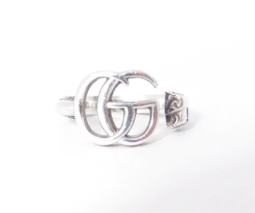 Gucci Double G Ring Size N Silver Ring Size N | 041600284744 | Cash ...