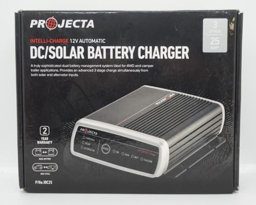 Projecta Intelli-Charge 12V DC/Solar Battery Charger Black ...