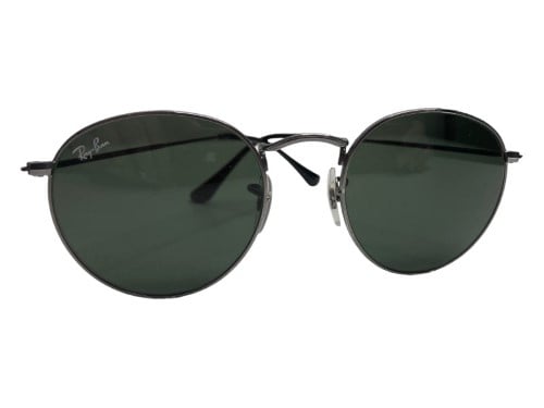 Ray ban round sales metal black sunglasses