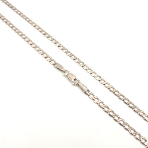 55cm white shop gold chain