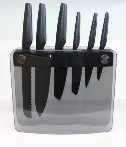 baccarat id3 black samurai sakai knife block 7 piece