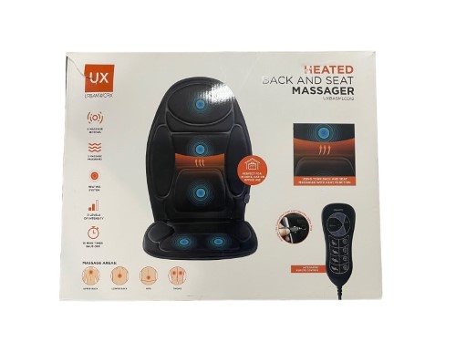 Heated back discount and seat massager