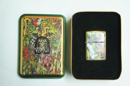 Zippo Mysteries Of The Forest - Jaguar And Cub At Turtle Falls