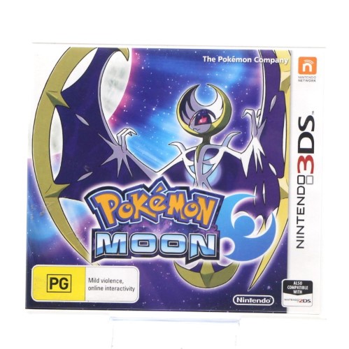 pokemon moon 3ds game case