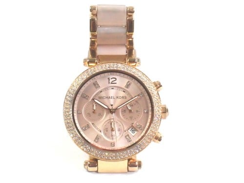 Michael Kors Female Rose Gold Quartz Stainless Steel Chronograph Watch  Michael  Kors  Just In Time