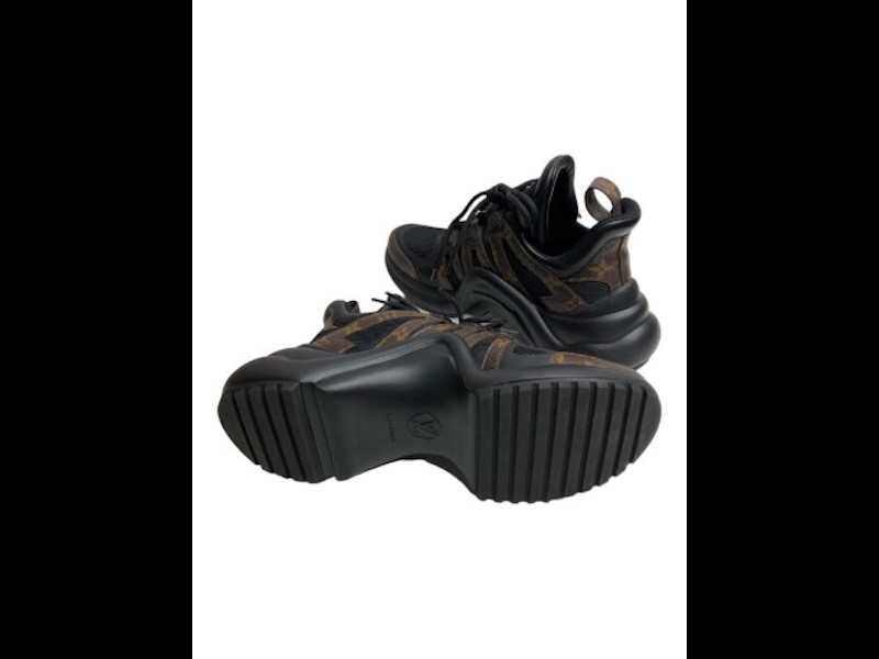 Louis Vuitton LV Archlight Stretch Textile Patent Rubber Sneaker 38
