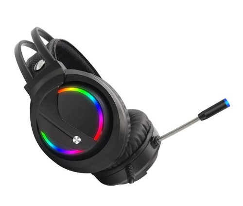 Moveteck Gamer Gaming Headphones Built In Microphone Led Lights