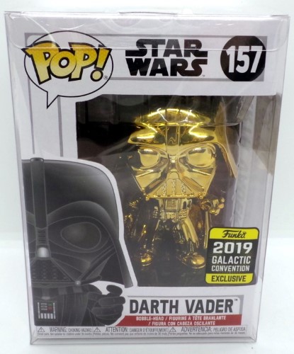 gold darth vader funko pop