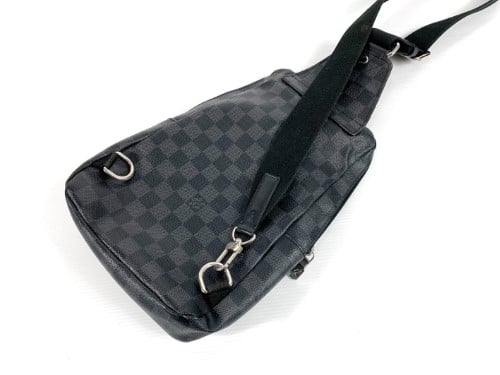 Louis Vuitton Avenue Damier Graphite Sling Bag Black Canvas