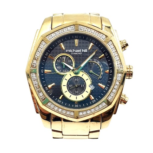 Michael Hill Chronograph Watch with 0.50 Carat TW of Diamonds in Black  Ceramic & Gold Tone Stainless Steel | Hillside Shopping Centre