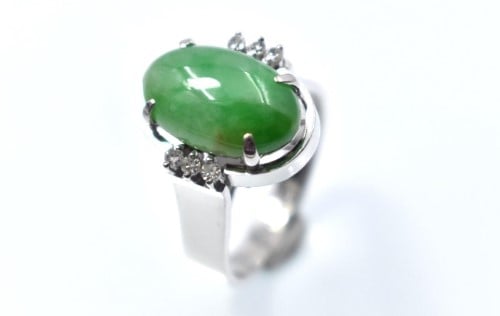 Ladies jade clearance rings