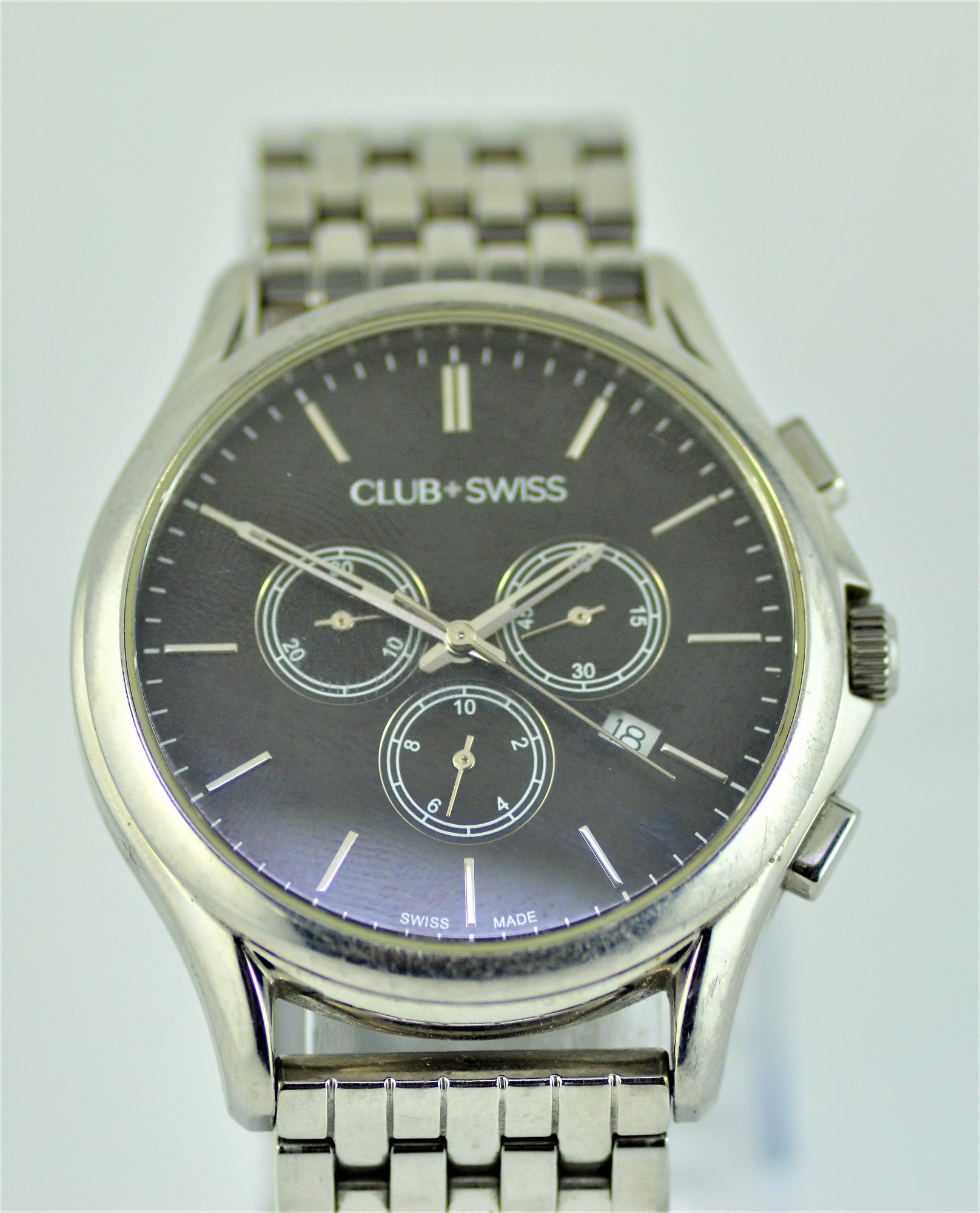 Club Swiss Chronograph Quartz Watch Mens (Cs1511g2)