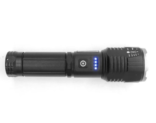 Precision Audio 18cm Medium Zoom Tactical Torch Ultra Bright Cob Usb ...