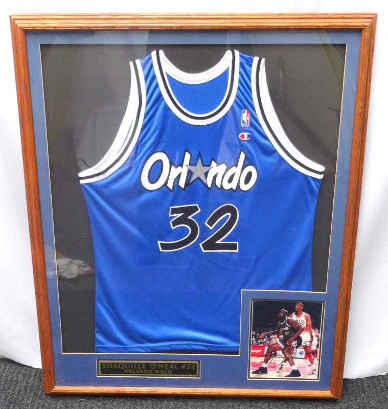 shaq signed jersey