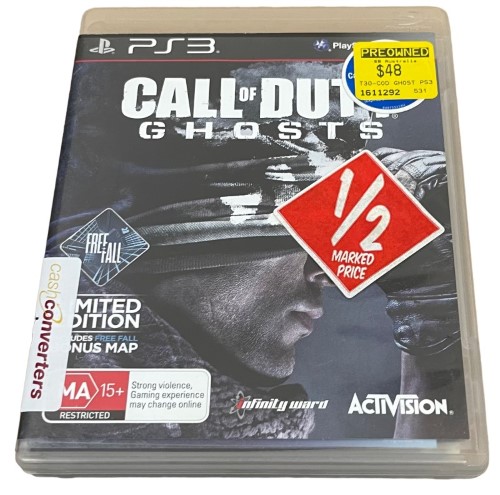 Call Of Duty Ghosts Playstation 3 Ps3 036800334621 Cash Converters