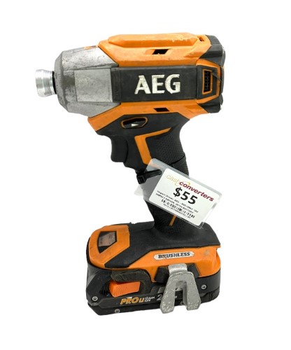 Aeg Bss18blc 18V Impact Driver With Battery 057300045763 Cash