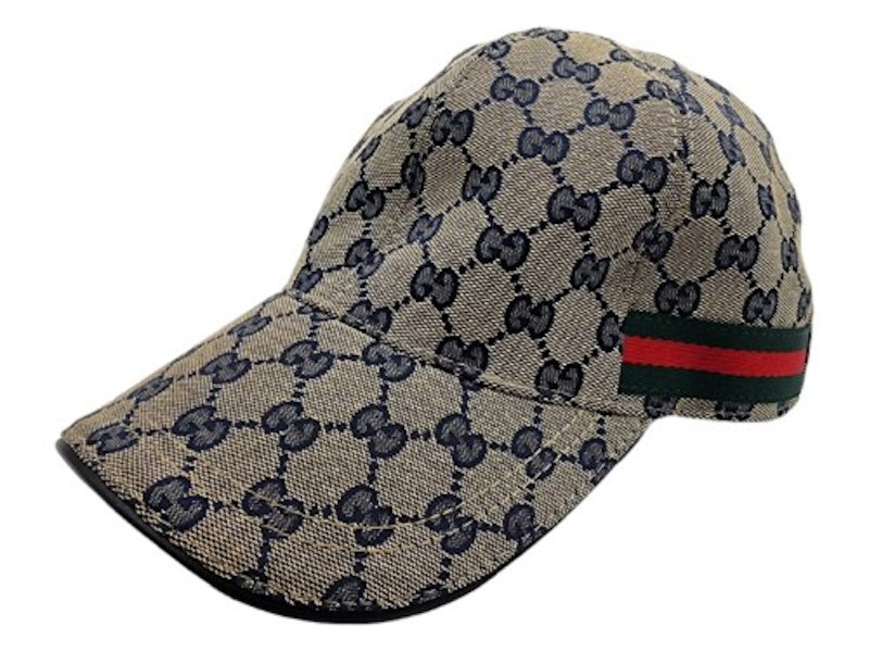 Fashion Elevation: Gucci GG Canvas Baseball Hat Web Hat in Blue