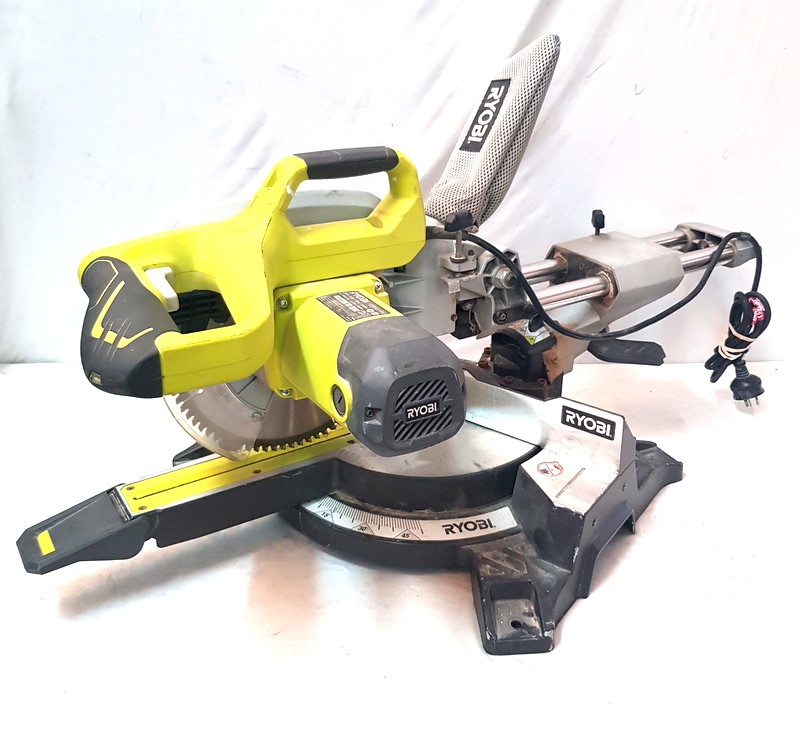 Ryobi Ems254rg 2000w 254mm Dual Bevel Sliding Mitre Saw