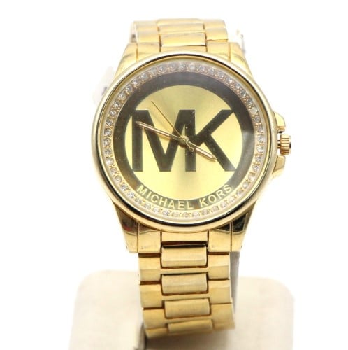 michael kors watch with mk logo