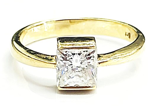 Yellow on sale cz ring