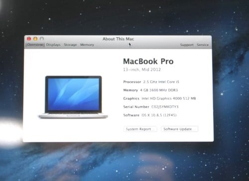 2012 macbook pro model number