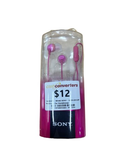 Sony Monitor In Ear Headphones Mdr Ex15ap Pink 057400012880