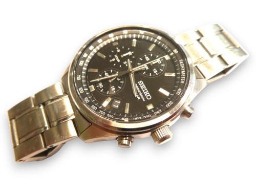 Seiko Watch Mens 8T67 00L0 Chronograph 000600367339 Cash