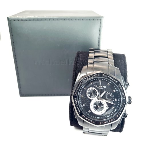 Michael Hill Diamond 0.50ct Watch Mens 1/2 ct Blk Dia | 056700008736 ...