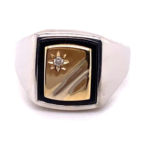 Gold star deals ring mens