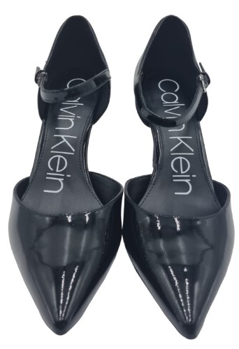 Calvin klein black patent shoes sale