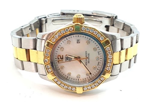 tag heuer two tone ladies watch