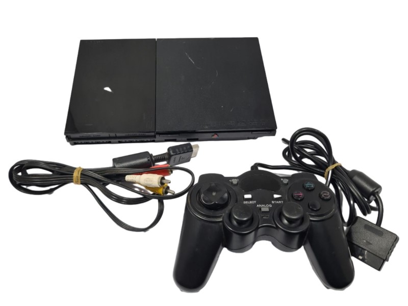 PlayStation 2 Slim Console in popular Black