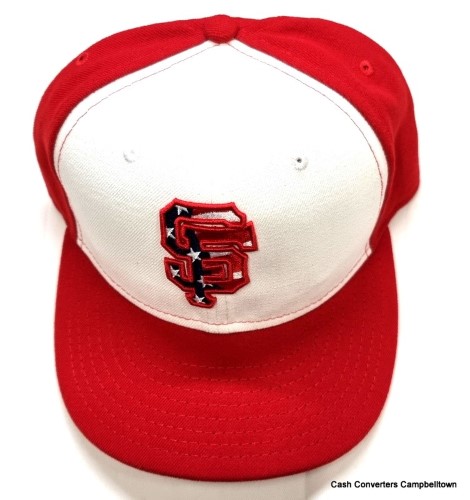 red hat with white w