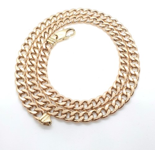 copper filled gold chain