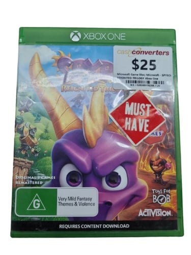 Spyro reignited deals trilogy xbox store