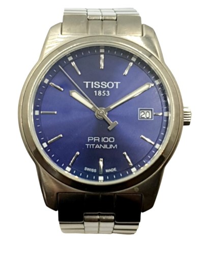 Tissot Watch Mens Pr 100 Titanium Quartz Watch T049410a