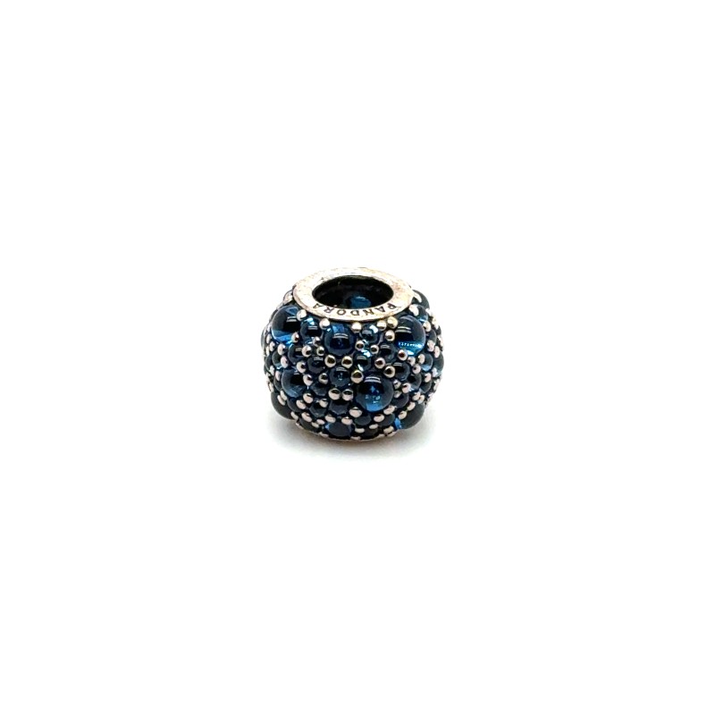 Pandora Shimmering Droplets Charm, top London Blue Crystal