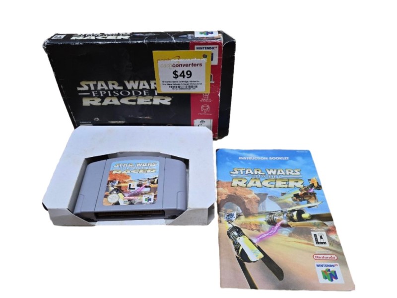 Nintendo 64 hotsell Star Wars Episode I Racer - cartridge, box, instruction booklet